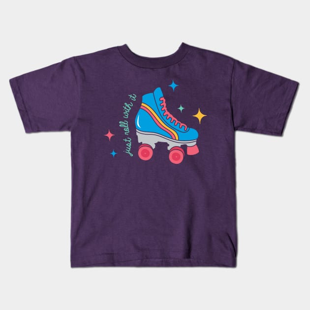 Just Roll With It Kids T-Shirt by jdrdesign